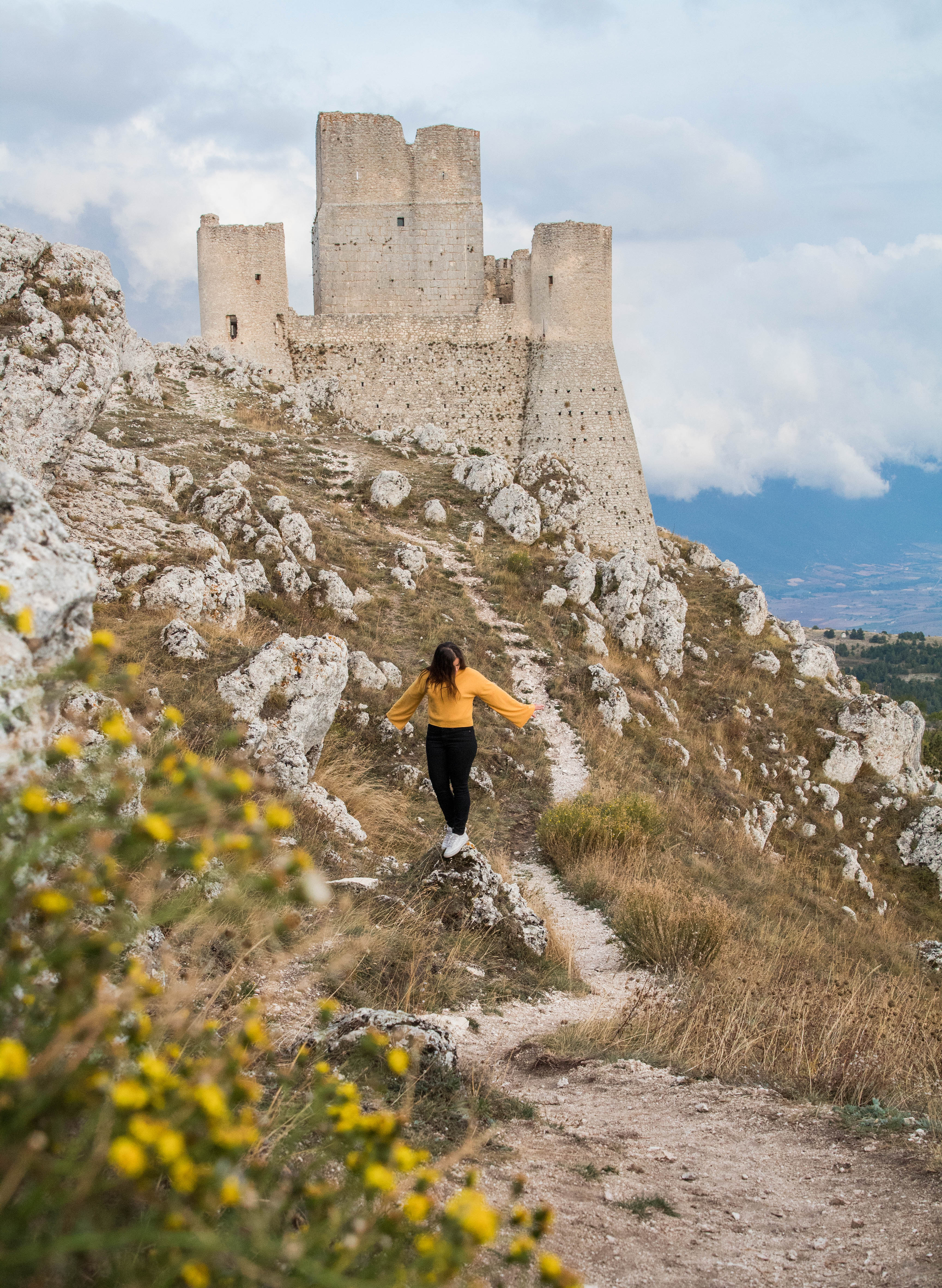 Rocco Calascio a stunning castle in the Abruzzo region in Calascio Italy by Kelsey Converse