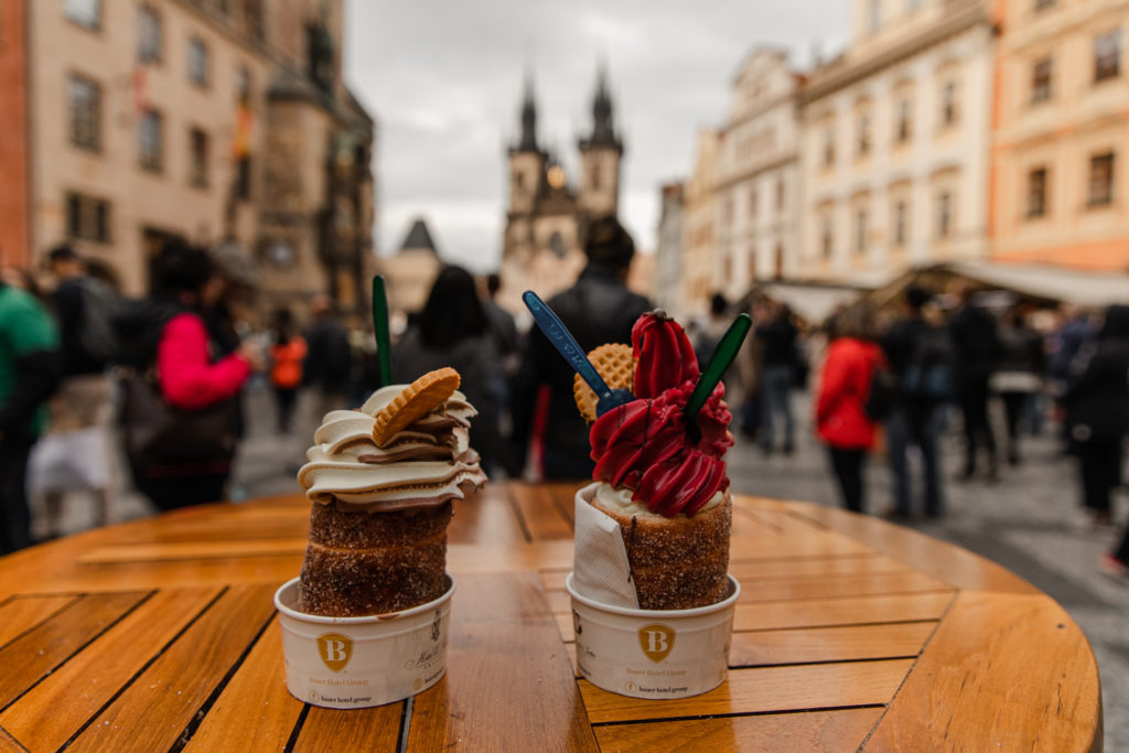 Trdelnik ice cream in Prague has to be on your to do list. In Old Town Prague there is several vendors and you will have a beautiful view too.