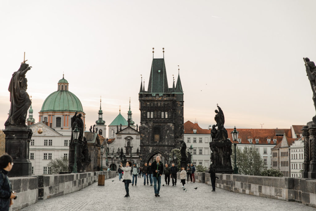 The Charles Bridge in Prague is best at sunrise when the crowds are still sleeping. 